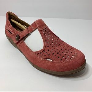 NIB Earth Origins Red Pig Suede Mary Jane Shoe‎ 10W